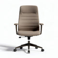 Office chair with ergonomic design in light brown fabric 50 x 60 x 110cm